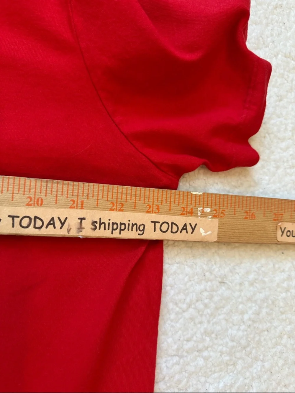 J. Crew Red New York Crew Pocket Logo Tee